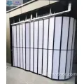 Transparentní polykarbonátové lamenové hliníkové skládací dveře